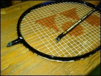 raquette de badminton casse